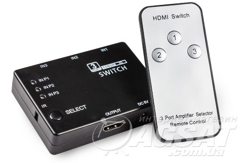 HDMI SWITCH 3/1 Mini + IR