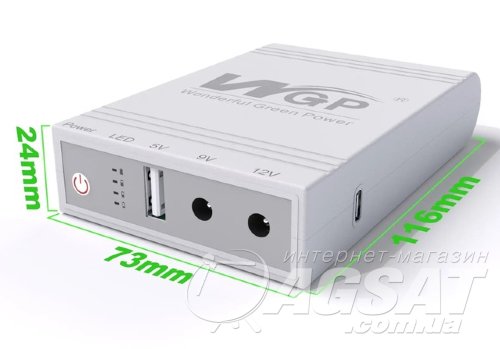 Mini UPS для роутера WGP, Powerbank для роутера WGP, USB/DC 9V/12V. фото